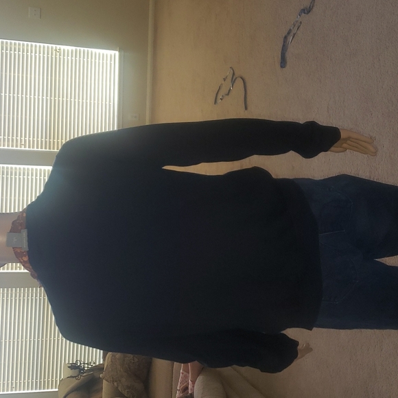 Ann Taylor L silk blend ruffle center soft cozy warm - Picture 3 of 12